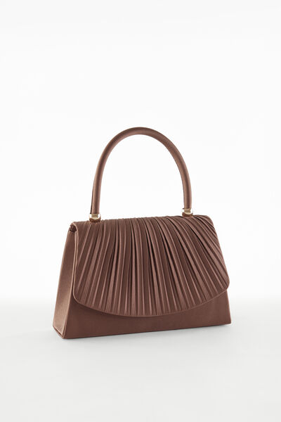 Structured satin bag