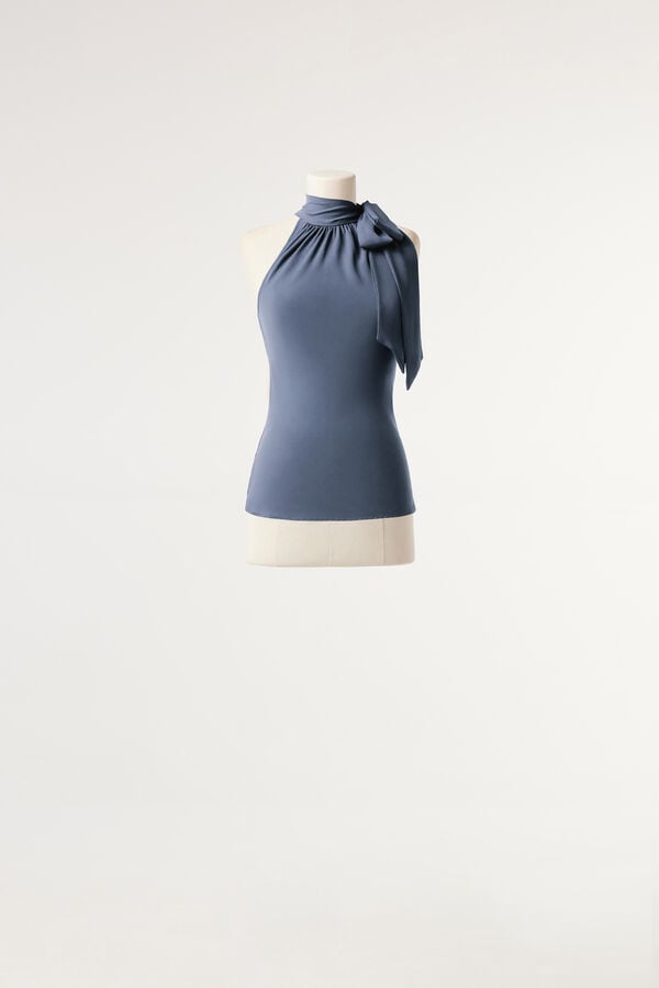 Bluse mit Schleife