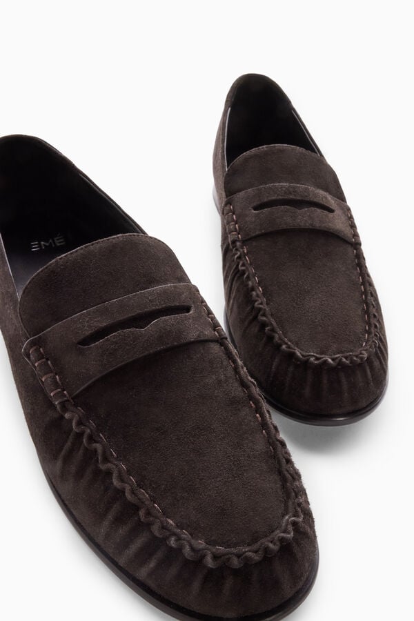 Suede loafers