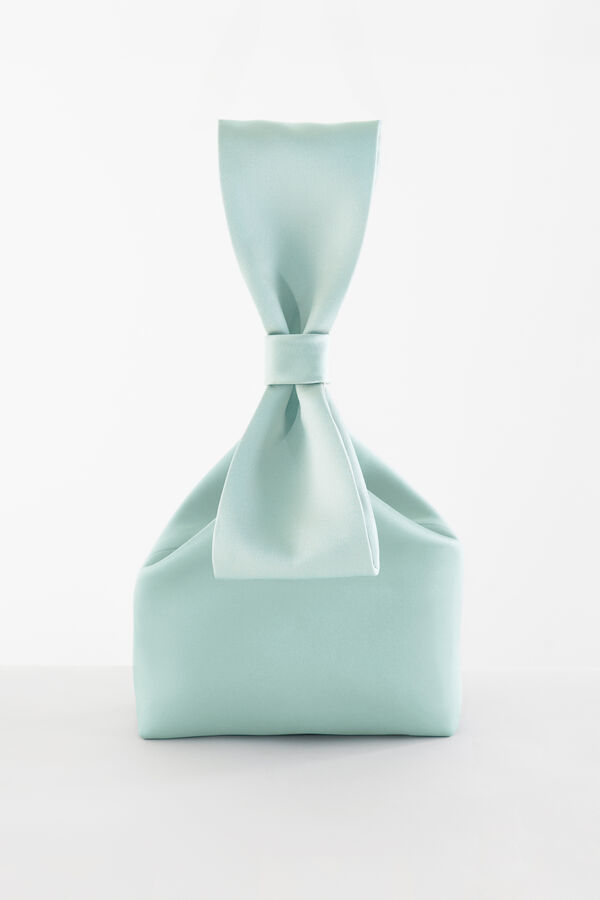 Handle bag in raso