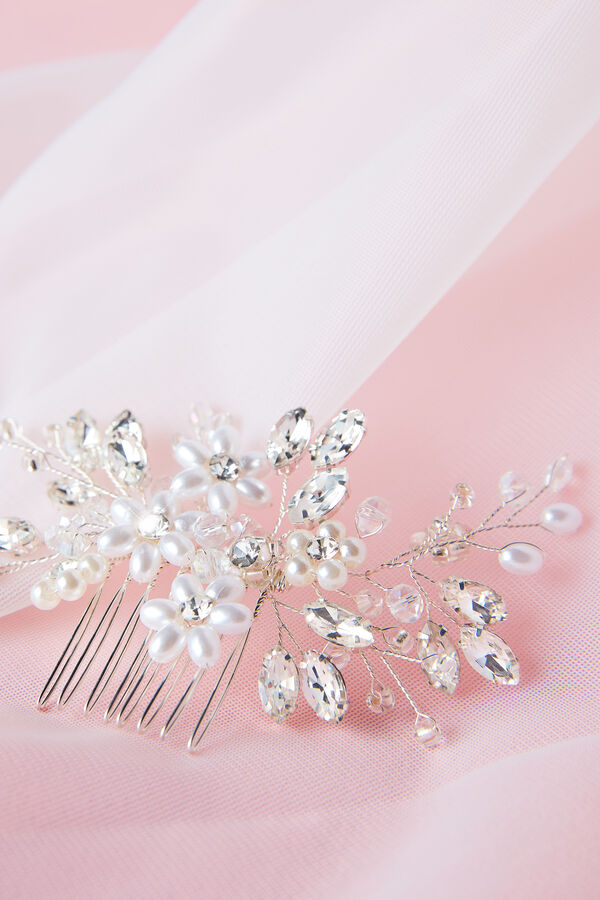 Kamm mit Perlen und Strass