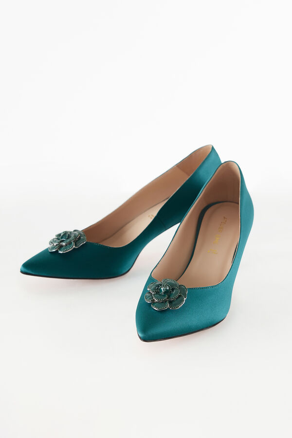 Clip Camelia smaltata