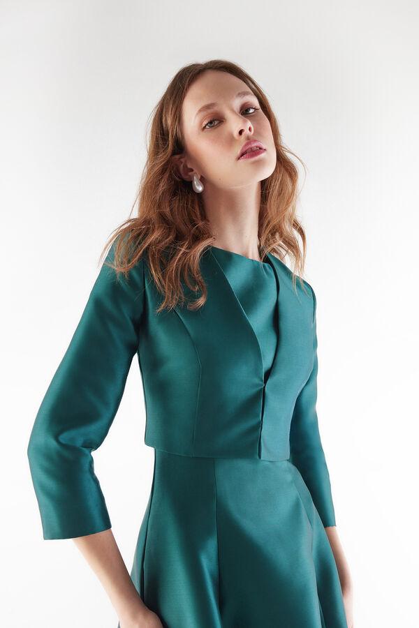 Mikado Bolero mit Oversize-Kragen