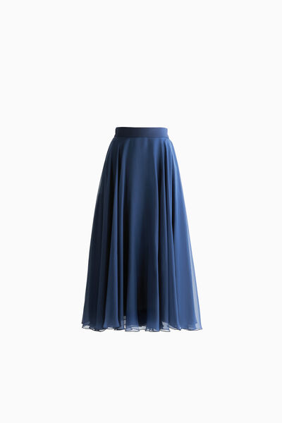 Saia midi de chiffon