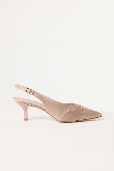 Slingback  in raso