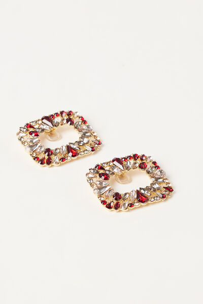 Clip-strass Multicolore