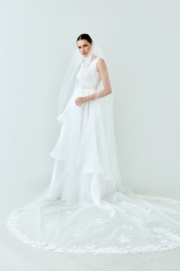 Velo in Tulle ricamato