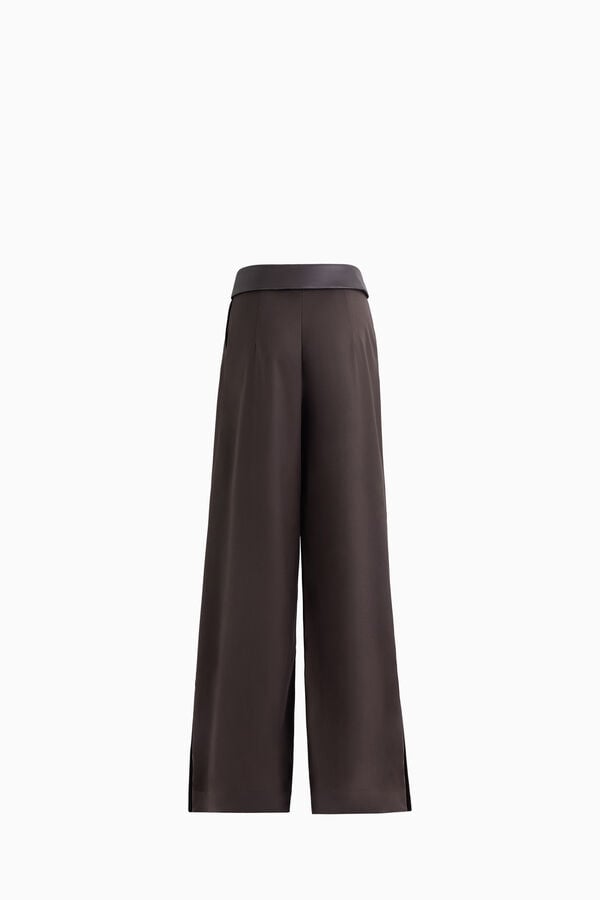 Flannel Palazzo Trousers