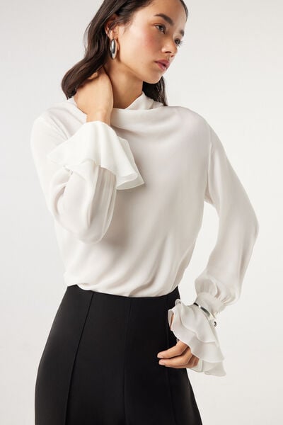 Camisa de georgette