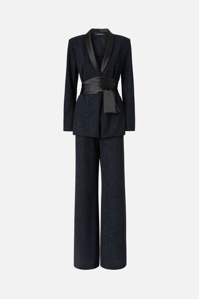 Lam&eacute; Jersey Suit Set