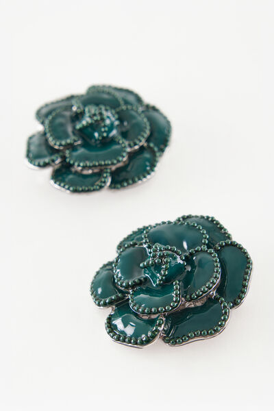 Emaille Camellia Klammer