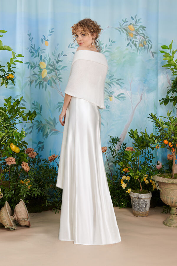 Stola aus weichem Strick und Mohair