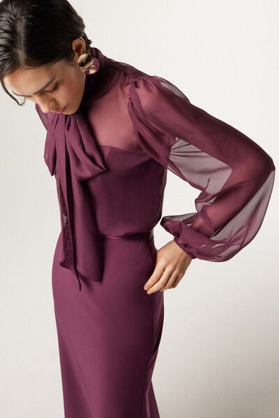 Camicia con fiocco