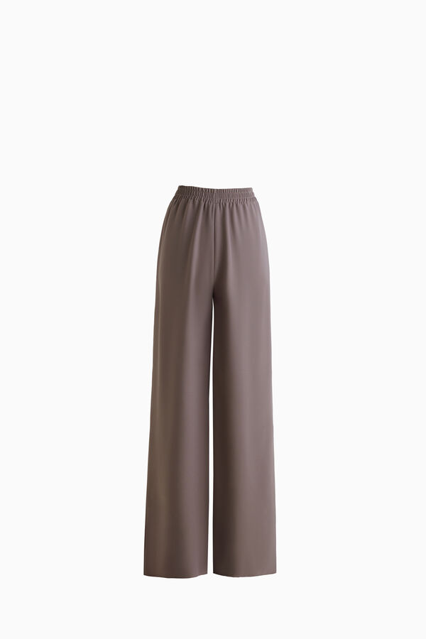 Soft wide-leg trousers