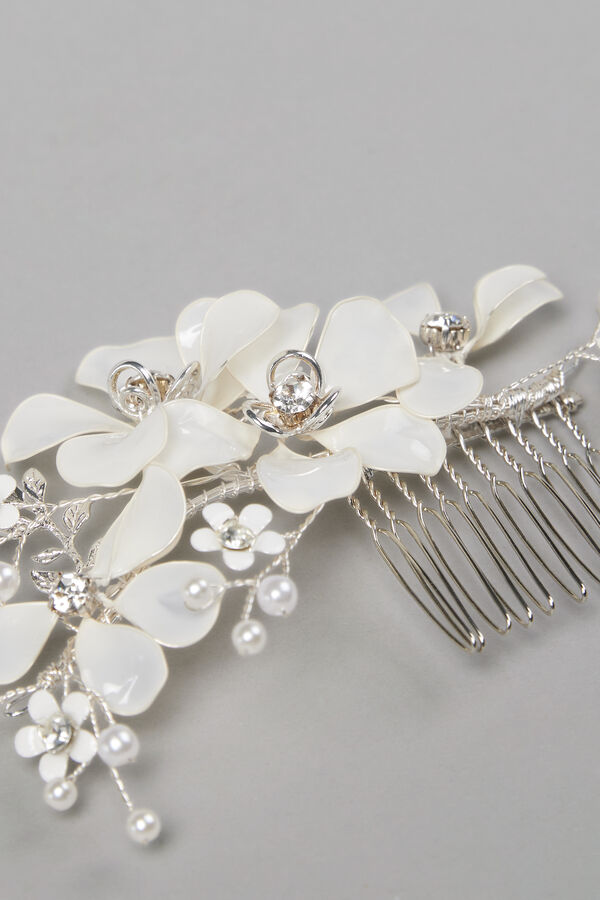 Comb with flowrs and strass