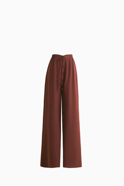Soft wide-leg trousers