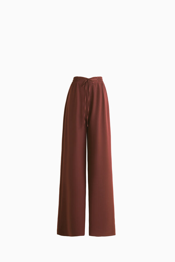 Soft wide-leg trousers