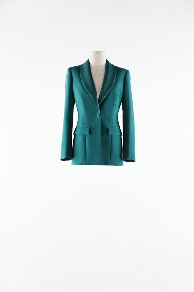 Veste en crêpe satin