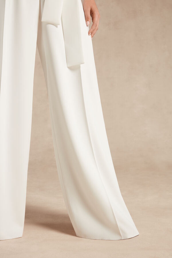 Crêpe Couture Palazzo Trousers