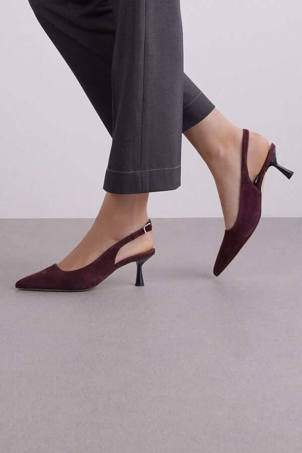 Slingback in suede