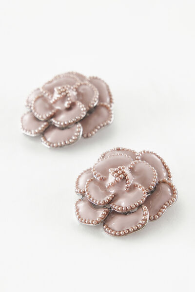 Clip Camelia smaltata
