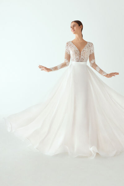 Gonna in organza di seta