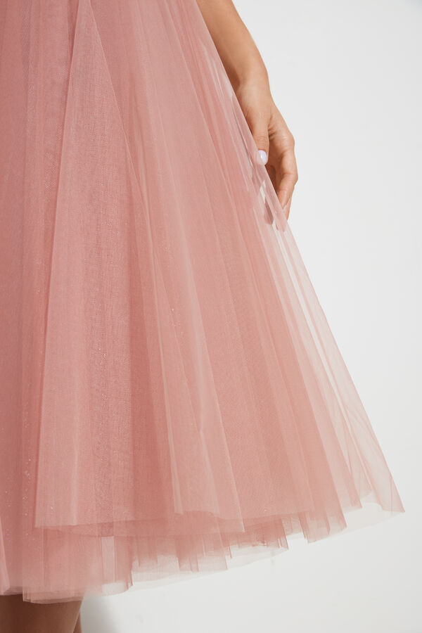 Tulle Midi Skirt