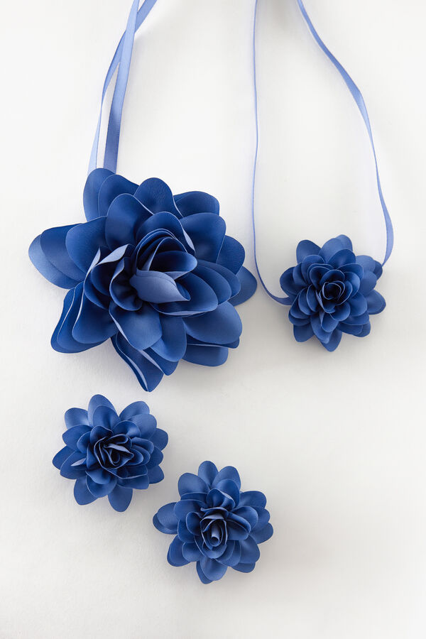 Blumen-Gürtel-Set und Blumen-Clip