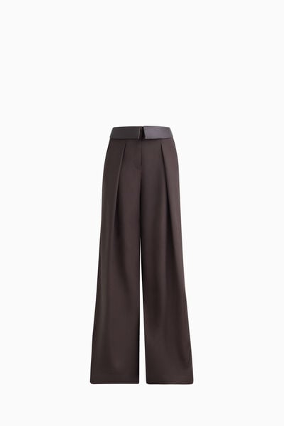Flannel Palazzo Trousers