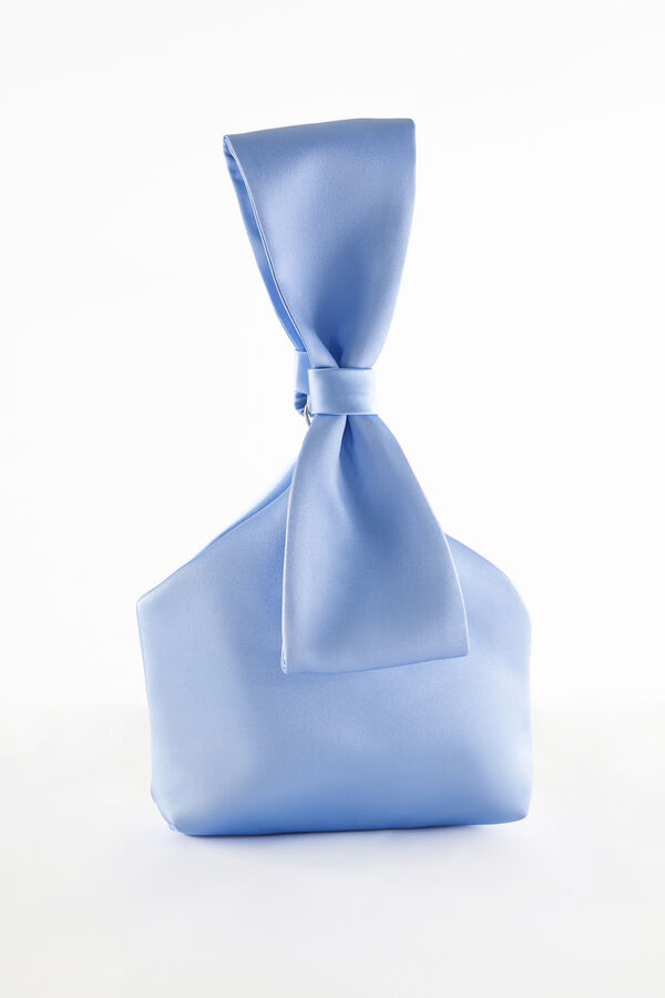 Handle bag in raso