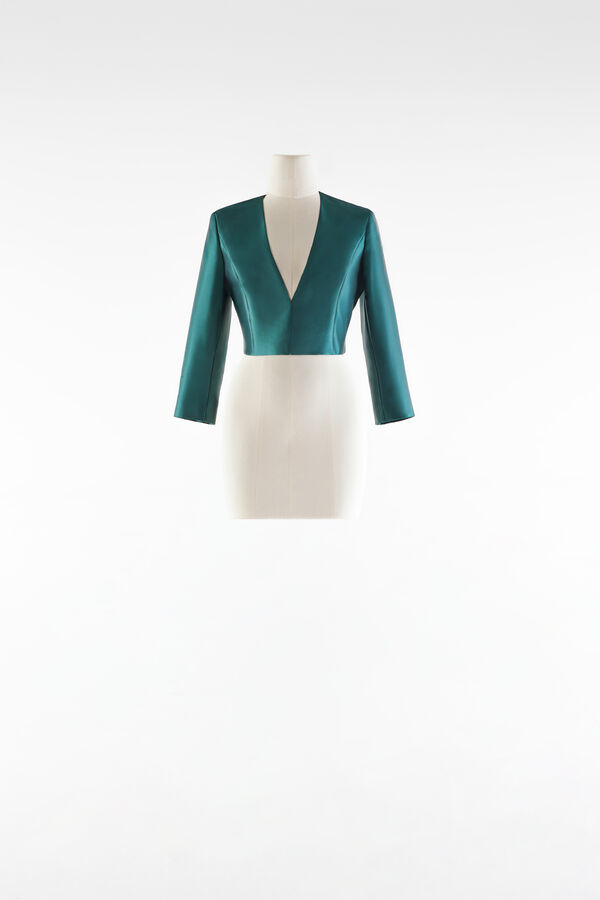 Mikado Bolero mit Oversize-Kragen