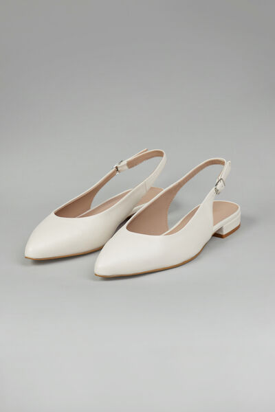 Scarpa Slingback Bassa in pelle