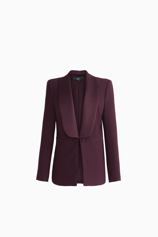 Blazer com lapela brilhante