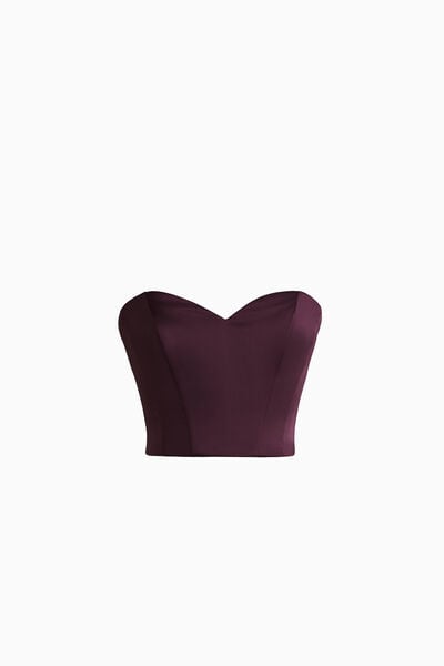 Satin bustier