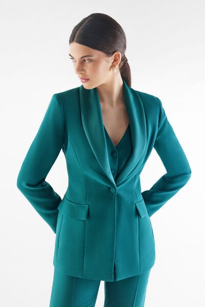 Satin Crepe Jacket