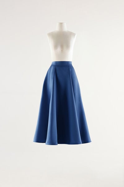 Midi Skirt in Satin
