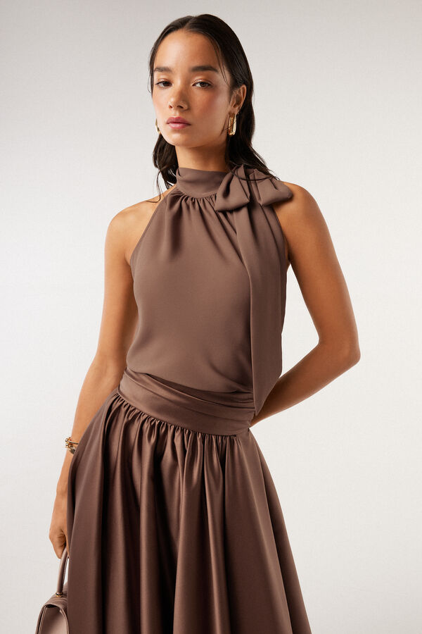 Camicia con fiocco
