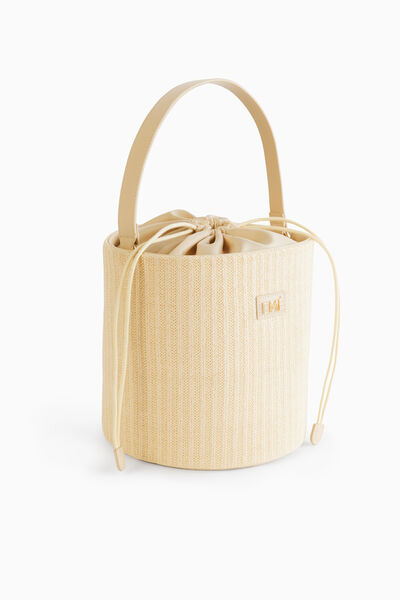 Eimer-Tasche aus Raphia