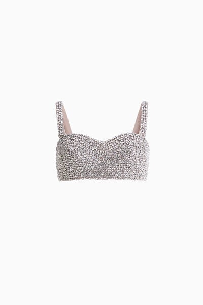 Corset with rhinestones