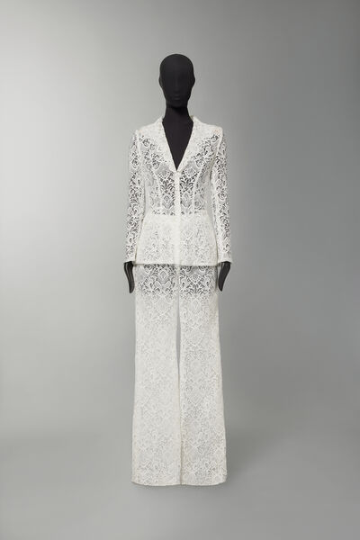 Pantalone in pizzo Macramè