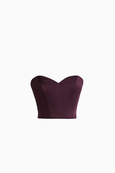 Satin bustier