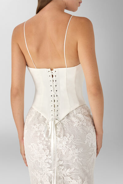Bustier in crepe