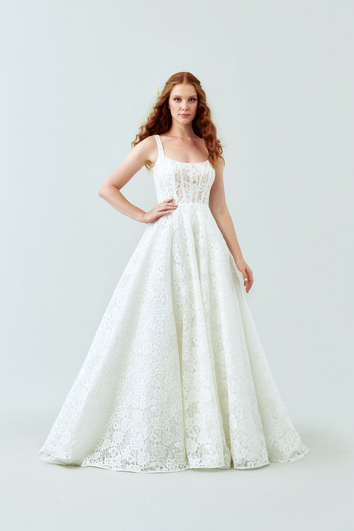 abito da sposa maniche pizzo