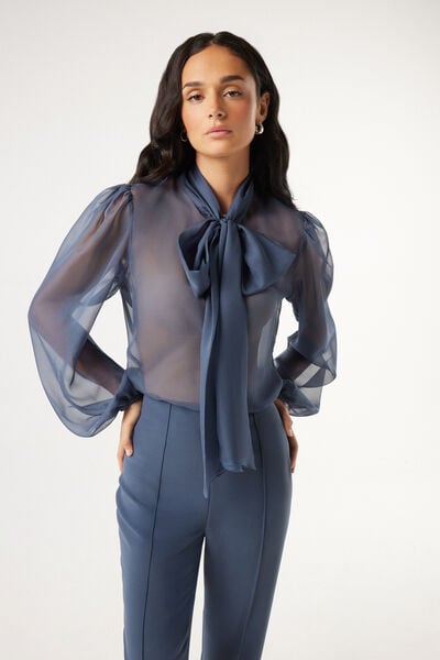 Camicia con fiocco