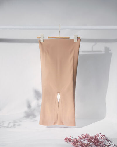 High Raw-Cut Microfibre Shorts