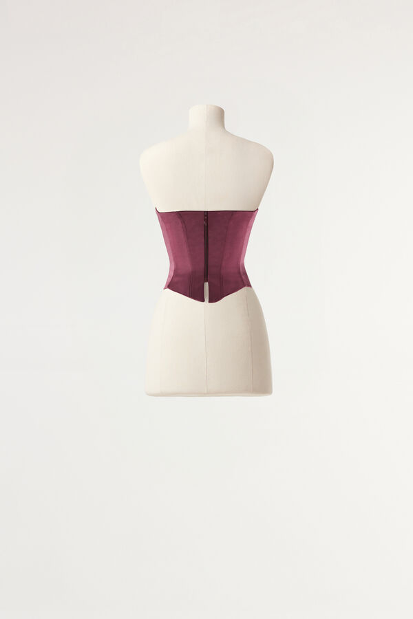 Satin bustier