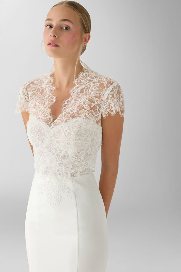 Rebrodé lace bolero