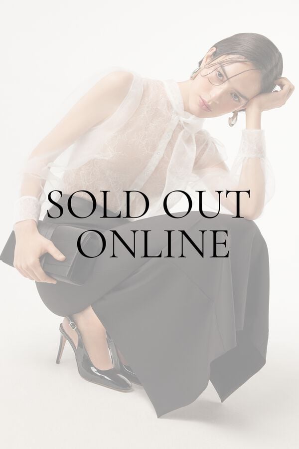 Organza-Hemd mit Schleife