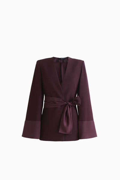 Kimono-Blazer mit G&uuml;rtel