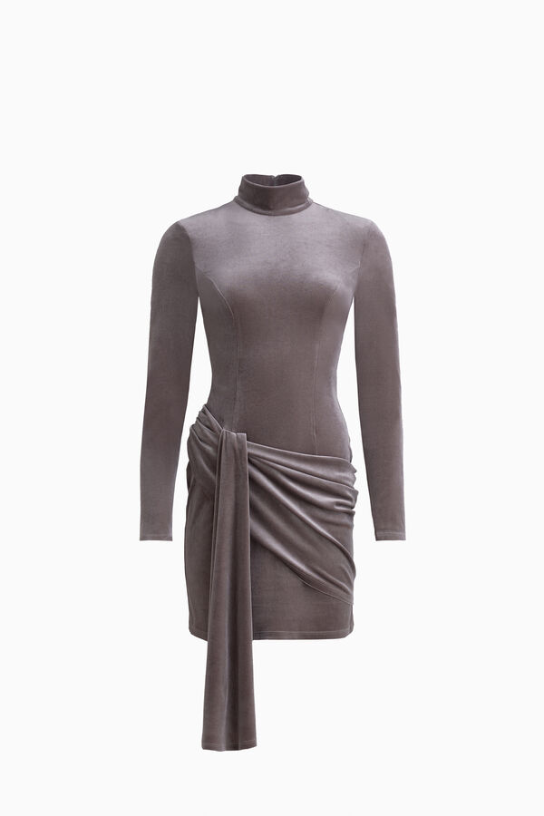Robe courte en velours
